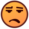 Visage renfrogné à la bouche ouverte Emoji 😦 image - Emojidex style