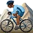 Man Mountain Biking: Medium-Dark Skin Tone
