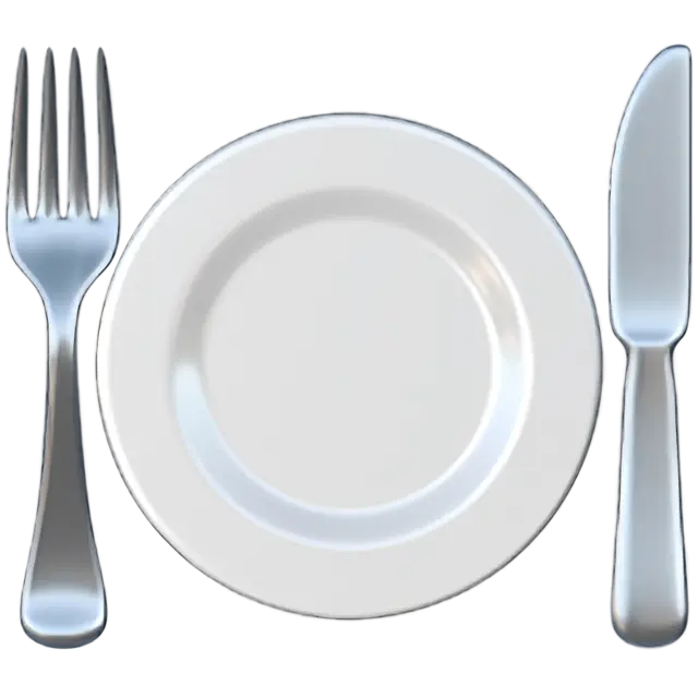 Fork And Knife With Plate