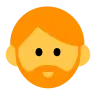 Person: Beard Emoji 🧔 image - Tossface style