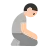 Person Kneeling: Light Skin Tone