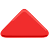 Emoji Triangolo rosso up-pointing 🔺 image - Facebook Messenger (2016) style