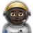 Man Astronaut: Dark Skin Tone
