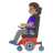 Woman In Motorized Wheelchair: Medium Skin Tone