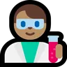 Man Scientist: Medium Skin Tone Emoji 👨🏽‍🔬 image - Microsoft Windows 10 Segoe UI Emoji style