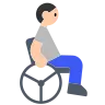 Person In Manual Wheelchair: Light Skin Tone Emoji 🧑🏻‍🦽 image - Tossface style