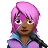 Woman Singer: Medium-Dark Skin Tone