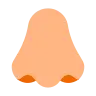 Nose: Medium-Light Skin Tone Emoji 👃🏼 image - Tossface style