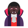 Woman Vampire: Dark Skin Tone Emoji 🧛🏿‍♀️ image - Microsoft Classic 2D style