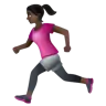 Woman Running: Dark Skin Tone Emoji 🏃🏿‍♀️ image - WhatsApp style