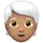 Person: Medium Skin Tone, White Hair