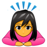Woman Bowing Emoji 🙇‍♀️ image - Emojidex style