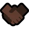 Handshake: Dark Skin Tone Emoji 🤝🏿 image - Microsoft Windows 10 Segoe UI Emoji style
