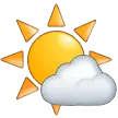 Soleil blanc et petit nuage