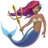 Mermaid: Medium Skin Tone Emoji 🧜🏽‍♀️ image - Apple style