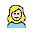 Woman: Light Skin Tone, Blond Hair