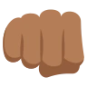 Oncoming Fist: Medium-Dark Skin Tone Emoji 👊🏾 image - EmojiTwo style