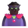 Man Supervillain: Dark Skin Tone Emoji 🦹🏿‍♂️ image - Microsoft 3D Fluent style