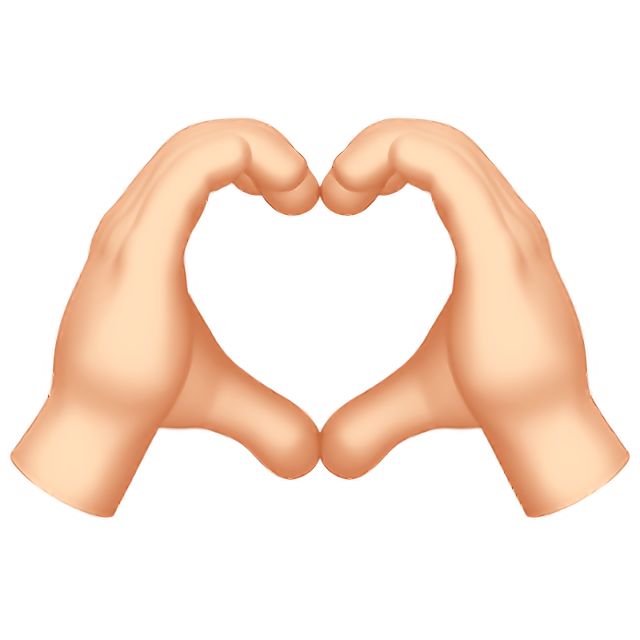 Heart Hands: Light Skin Tone