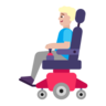 Man In Motorized Wheelchair: Medium-Light Skin Tone Emoji 👨🏼‍🦼 image - Microsoft Classic 2D style