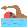 Person Swimming: Medium-Dark Skin Tone Emoji 🏊🏾 image - EmojiTwo style