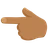 Backhand Index Pointing Left: Medium Skin Tone