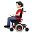 Man In Motorized Wheelchair: Light Skin Tone