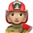 Woman Firefighter: Medium-Light Skin Tone