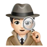 Detective: Light Skin Tone Emoji 🕵🏻 image - Huawei Harmony OS style