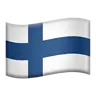 Flag: Finland Emoji 🇫🇮 image - Apple style