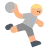 Person Playing Handball: Medium-Light Skin Tone