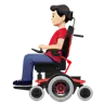 Man In Motorized Wheelchair: Light Skin Tone Emoji 👨🏻‍🦼 image - Apple style