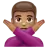 Man Gesturing No: Medium Skin Tone