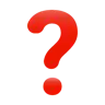 Red Question Mark Emoji ❓ image - WhatsApp style