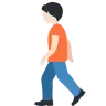 Person Walking: Light Skin Tone Emoji 🚶🏻 image - Twitter / X (Twemoji) style