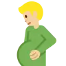 Pregnant Man: Medium-Light Skin Tone Emoji 🫃🏼 image - Twitter / X (Twemoji) style