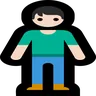 Person Standing: Light Skin Tone Emoji 🧍🏻 image - Microsoft Windows 10 Segoe UI Emoji style