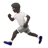 Person Running: Dark Skin Tone