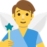 Man Fairy Emoji 🧚‍♂️ image - Skype style