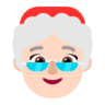 Mrs. Claus: Light Skin Tone Emoji 🤶🏻 image - Microsoft Classic 2D style