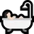 Person Taking Bath: Light Skin Tone