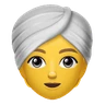 ターバンを持つ男 Emoji 👳 image - Huawei Harmony OS style
