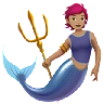 Merperson: Medium Skin Tone Emoji 🧜🏽 image - Apple style