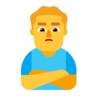 Man Pouting Emoji 🙎‍♂️ image - Microsoft Classic 2D style
