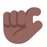 Pinching Hand: Medium-Dark Skin Tone Emoji 🤏🏾 image - Microsoft Classic 2D style