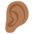 Ear: Medium-Dark Skin Tone