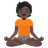 Person In Lotus Position: Dark Skin Tone