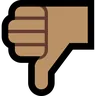Thumbs Down: Medium Skin Tone Emoji 👎🏽 image - Microsoft Windows 10 Segoe UI Emoji style