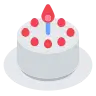 เค้กวันเกิด Emoji 🎂 image - Tossface style