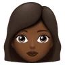 Woman: Medium-Dark Skin Tone Emoji 👩🏾 image - Huawei Harmony OS style